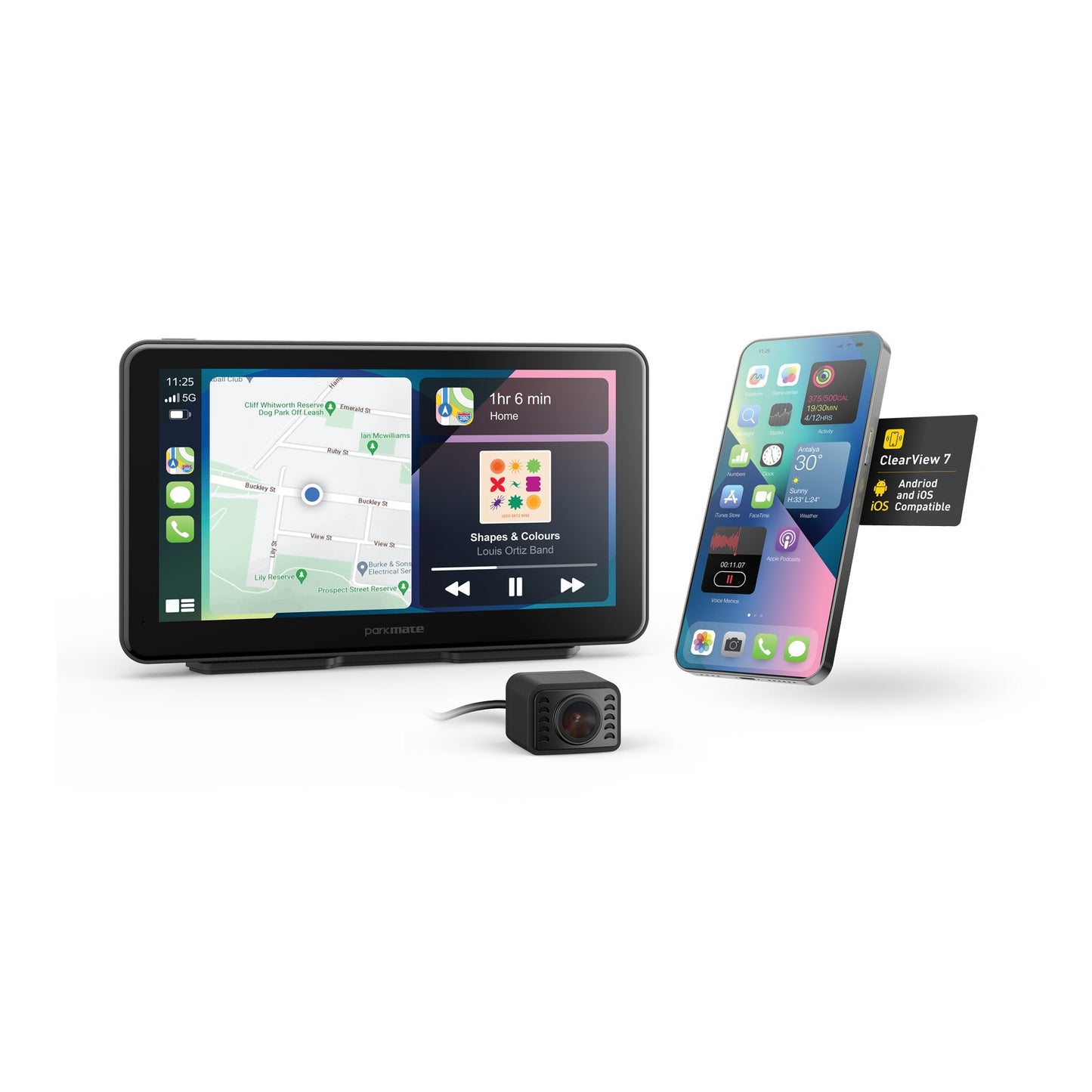 Smart Screen Monitor with 2-Channel Dash Camera