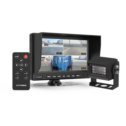 7.0" AHD QUAD DISPLAY MONITOR PACK 4 CAMERA INPUT INCLUDING AHD CAMERA WITH 10M CABLE